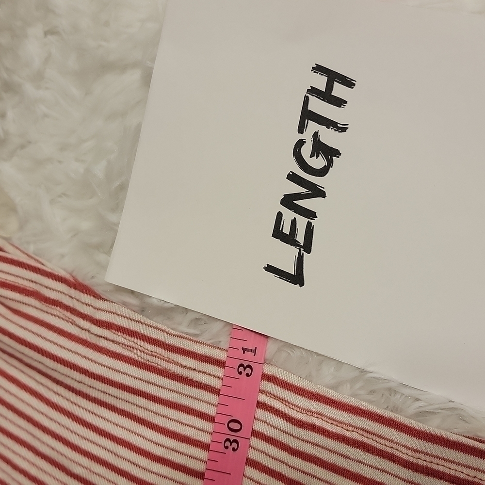 Pink Rose Large Red And White Striped Sleeveless Tank Top - Picture 8 of 8